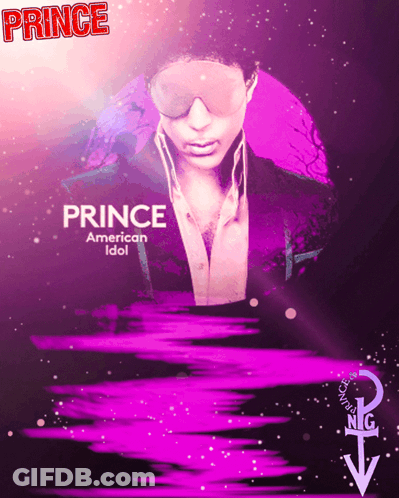 A Poster For Prince 'S American Idol Album GIF