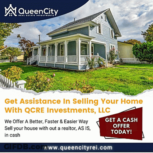 A Poster For Queen City Real Estate Investments GIF