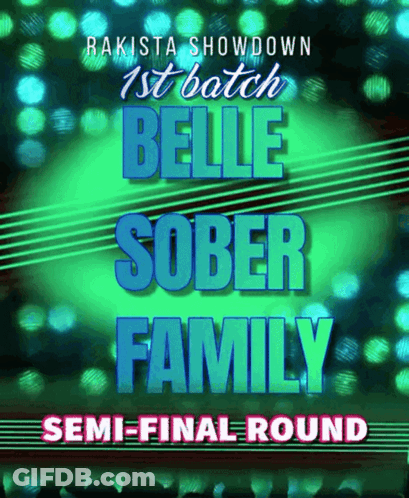 A Poster For Rakista Showdown 1St Batch Belle Sober Family GIF
