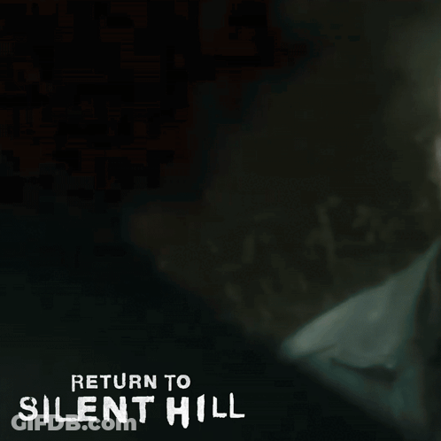 A Poster For Return To Silent Hill Shows A Man In The Dark GIF