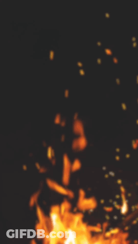 A Poster For Rhythm And Klassiks Shows A Flame In The Background GIF