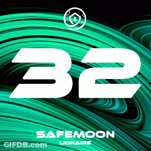 A Poster For Safemoon Lionaire With A Green Background GIF