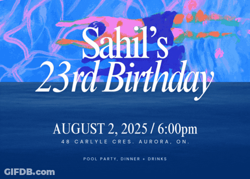 A Poster For Sahi 'S 23Rd Birthday On August 2 GIF