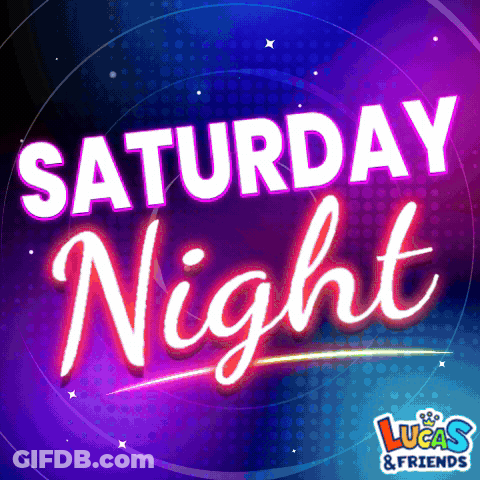 A Poster For Saturday Night Lucas And Friends GIF