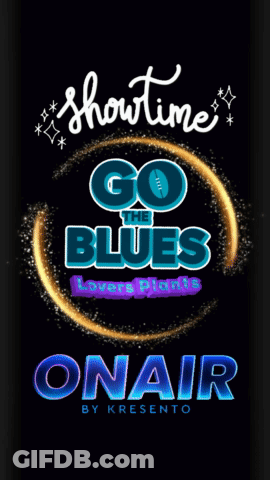 A Poster For Showtime Go The Blues Lower Lights GIF