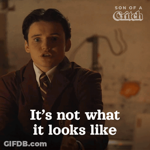 A Poster For Son Of A Catch Shows A Young Man In A Suit And Tie GIF