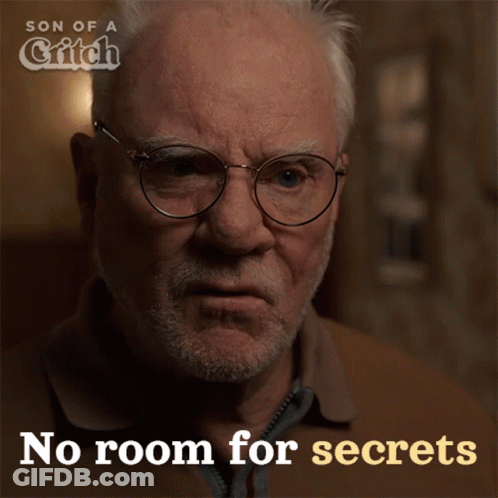 A Poster For Son Of A Glitch Shows An Older Man With Glasses GIF