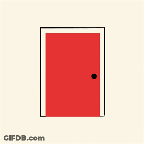 A Poster For Sunday Scaries Shows A Ghost In An Open Door GIF