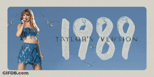Taylor Swift 1989 Song Poster GIF