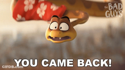 A Poster For The Bad Guys Shows A Cartoon Snake GIF