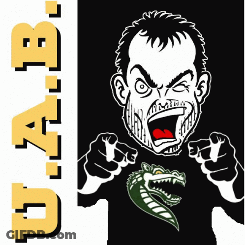 A Poster For The Blazers With A Cartoon Of A Man GIF