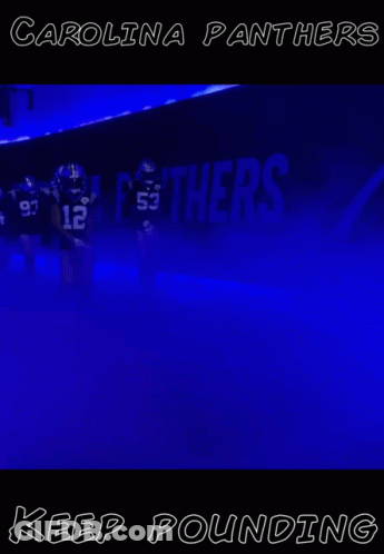 A Poster For The Carolina Panthers Shows Players Number 24 53 And 12 GIF