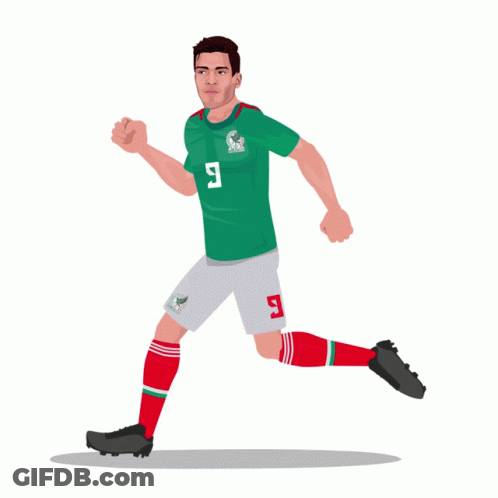 A Poster For The Fifa World Cup Qatar2022 Shows A Soccer Player GIF