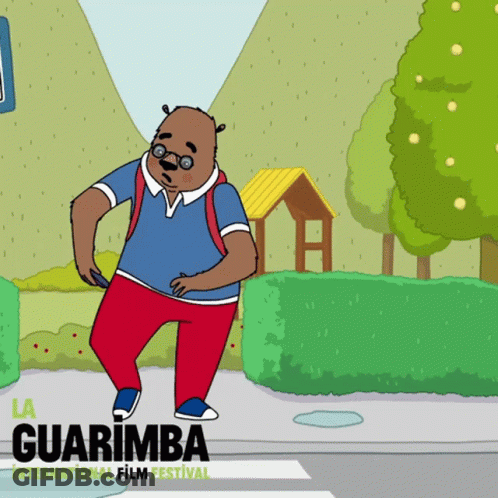 A Poster For The Guarimba International Film Festival Shows A Bear GIF