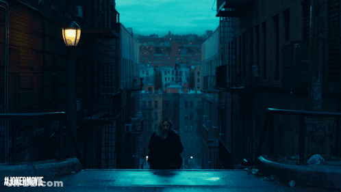 Joker Movie Poster With Man Walking GIF