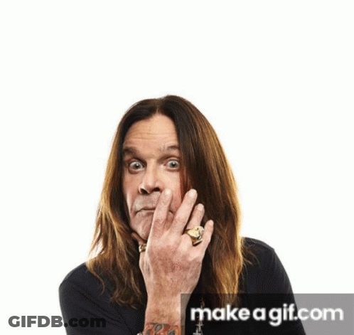 A Poster For The Knight Ozzy Osbourne GIF