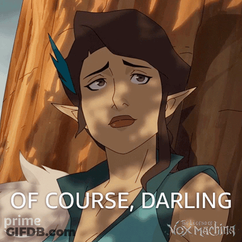 A Poster For The Legends Of Vox Machina Shows A Cartoon Character GIF
