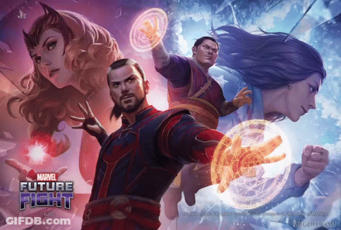 A Poster For The Marvel Future Fight Game GIF