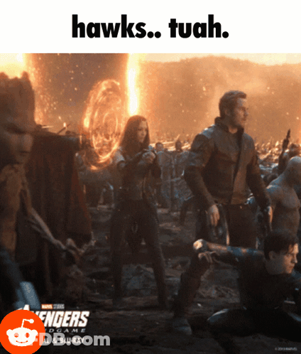 A Poster For The Movie Avengers Endgame GIF