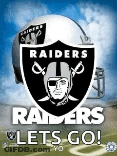 A Poster For The Raiders Football Team GIF