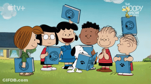 A Poster For The Snoopy Show On Apple Tv Plus GIF