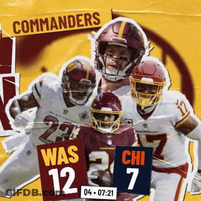 A Poster For The Washington Redskins Football Team Shows A Collage Of Their Players GIF