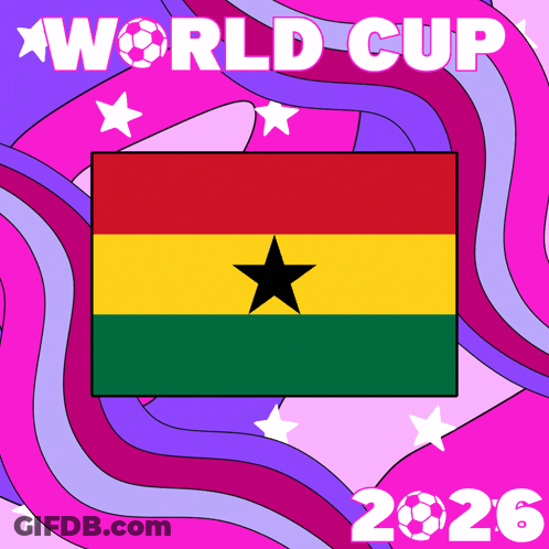 A Poster For The World Cup 2026 Shows A Flag GIF