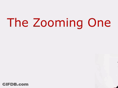 A Poster For The Zooming One With A Red Monster On It GIF