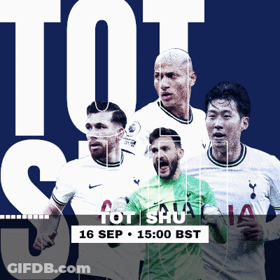 A Poster For Tottenham Soccer Players On 16 Sep At 15:00 GIF