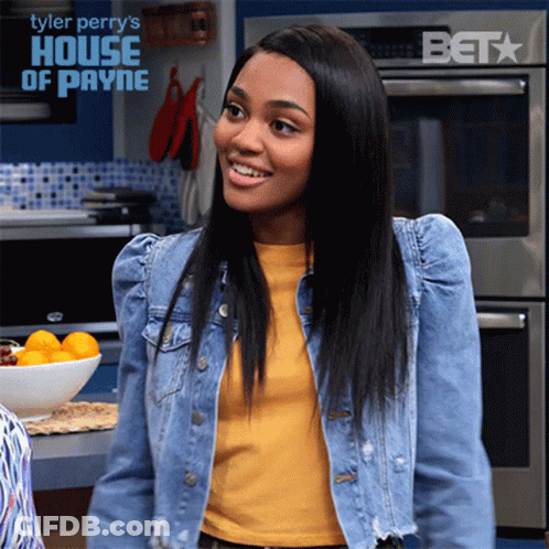 A Poster For Tyler Perry 'S House Of Payne Shows A Woman In A Kitchen GIF