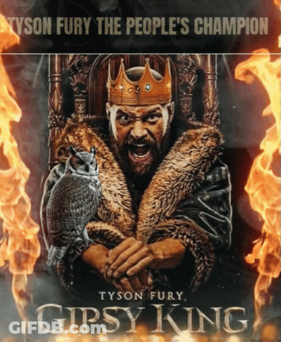A Poster For Tyson Fury 'S Gypsy King Movie GIF