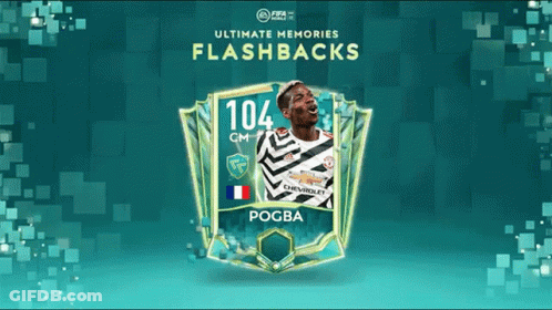 A Poster For Ultimate Memories Flashbacks Features A Player Named Pogba GIF