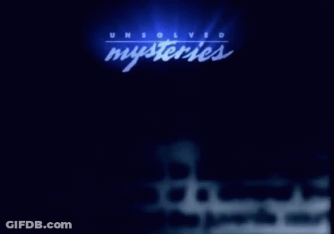 A Poster For Unsolved Mysteries Bermuda Triangle With A Blurry Background GIF