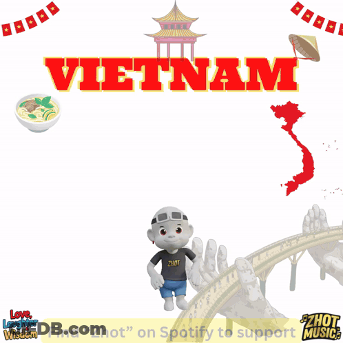 A Poster For Vietnam With A Soccer Ball In The Foreground GIF