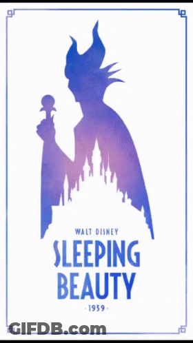 A Poster For Walt Disney 'S Sleeping Beauty GIF