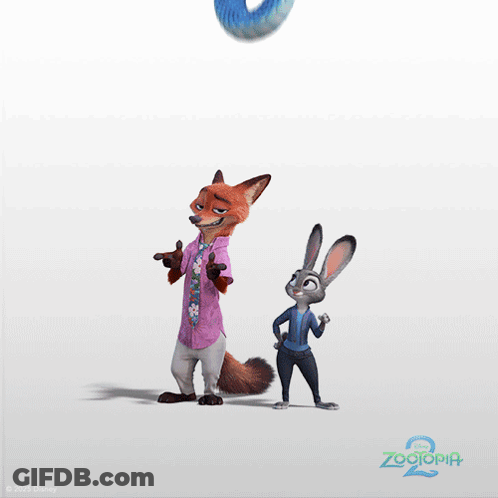 A Poster For Zootopia 2 Shows A Fox And Rabbit GIF