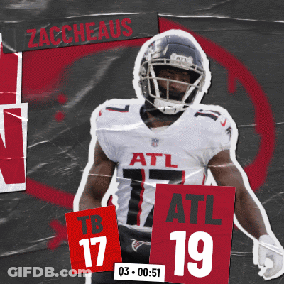 A Poster Of A Football Player Named Zaccheaus GIF