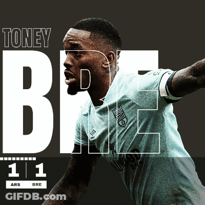 A Poster Of A Soccer Player Named Toney Bre GIF