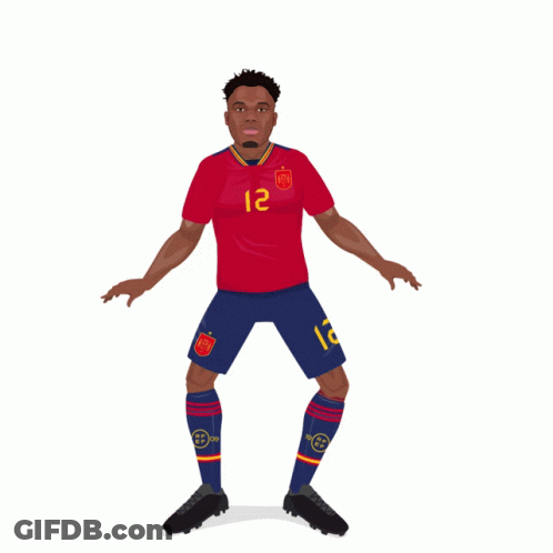 A Poster Of A Soccer Player With The Name An On It GIF