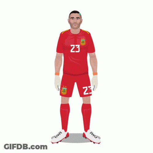 A Poster Of A Soccer Player With The Name Emilian GIF