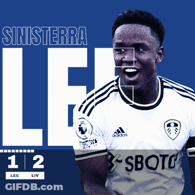A Poster Of A Soccer Player With The Name Sinistrera On It GIF