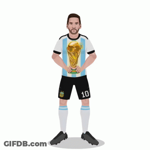 A Poster Of Lionel Messi From Argentina GIF