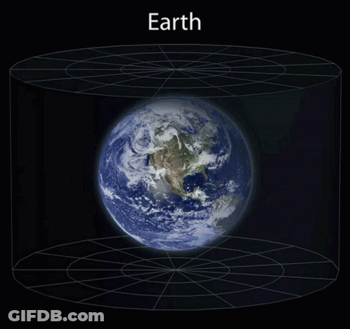 A Poster Of The Milky Way Galaxy With A Spiral Galaxy In The Middle GIF