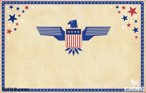 A Poster That Says 4Th Of July God Bless America On It GIF