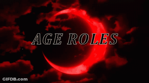 A Poster That Says Age Roles On It GIF