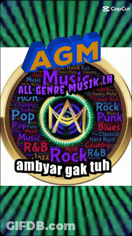 A Poster That Says Agm All Genre Musik Lh On It GIF