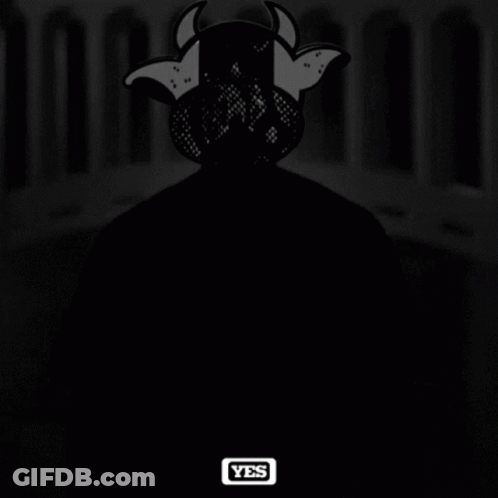 A Poster That Says All Rise With A Bull In The Background GIF