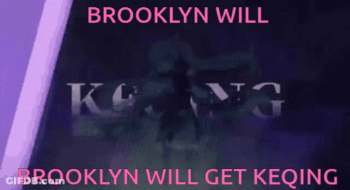 A Poster That Says Brooklyn Will King GIF