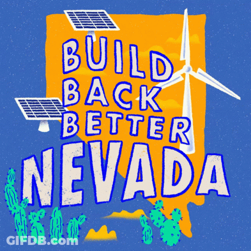 Build Back Better Nevada Solar And Wind Poster GIF