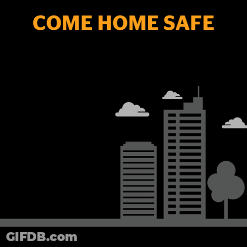 A Poster That Says Come Home Safe We Wish You All A Happy Valentines Day GIF